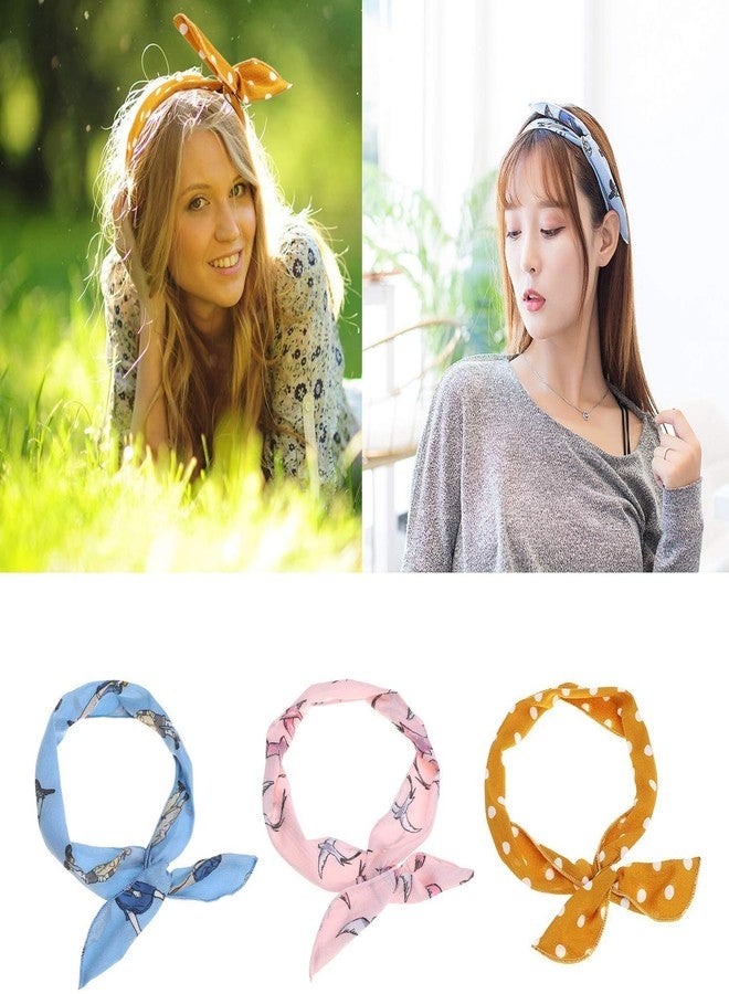 Honbon Fabric Boho Knotted Headbands for Women Assorted Color (PACK OF 6) - Image 5