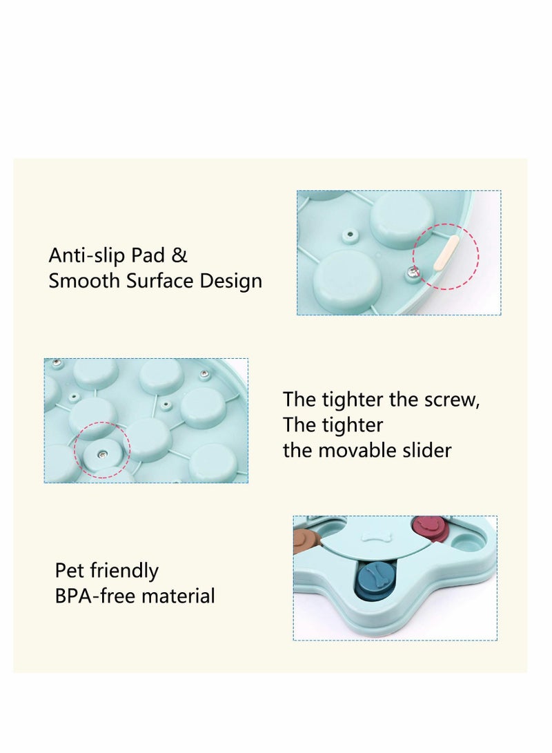 SYOSI Dog Puzzle Toys Puppy, Dog Puzzles, Interactive Game Toy for Dogs Cats, Dog Cat Treats toy Dispenser Training Funny Feeding, ABS Colorful Design Slow Feeder to Aid Pets Digestion - Image 3