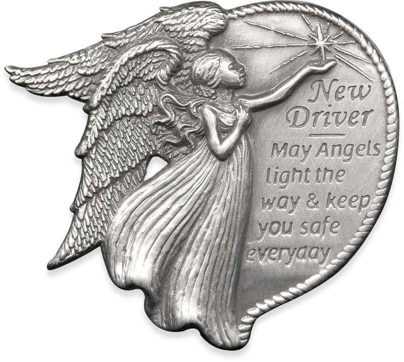 Angelstar 15728 Metal Visor Clip, 2-1/2-Inch, New Driver, Gray - Image 1