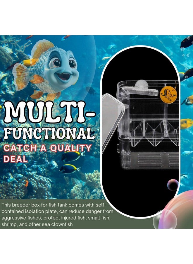 سايج سكوير حجرة عزل الأسماك، حل آمن وفعال لفصل الأسماك في أحواض السمك، فاصل الحوض، خزان حجر الأسماك، حجرة حوض السمك المقسمة، منطقة حماية الحوض - Image 5