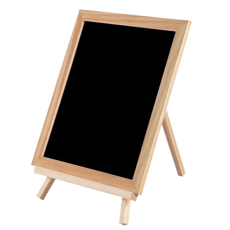حامل خشبي قابل للتعديل مع سبورة طباشير 20×24 سم للعروض الفنية - Image 2