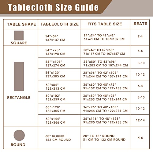 Fitable Faux Linen Table Clothes 60 x 84 Inch - 2 Pack Khaki Tablecloths for Rectangle Tables, Faux Burlap Table Covers for Kitchen Dining, Party, Farmhouse, Baby Shower - Image 5