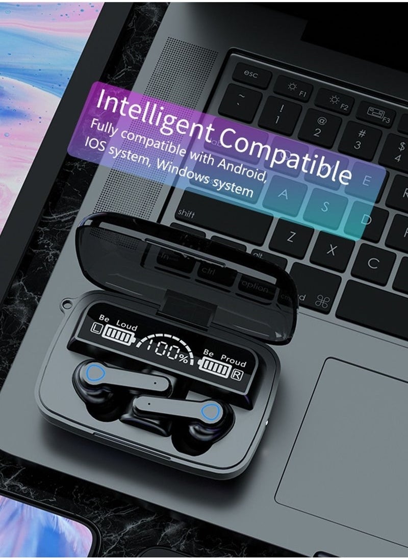 Generic - TWS wireless bluetooth headset touch sports in-ear headset waterproof noise reduction binaural bluetooth 5.1 headset wireless earbuds true wireless compatible apple Suitable for Android and other sys - Image 1
