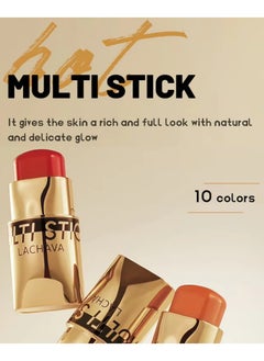 LACHAVA Multi Stick Blush for Eyeshadow and Lipstick Eyeshadow Lipstick and Face Blusher Cream 3 in 1 Non Sticky Moisturizing Hydrating Smooth Face Blush Makeup Lipstick 8G 01  - Image 5