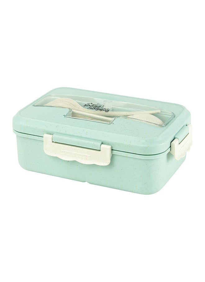 Rainbow Skool - 4 Compartment Lunchbox With Cutlery 1000 ML, Blue - Image 1
