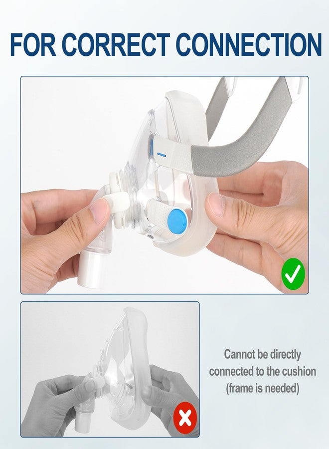 MEDICOLOR Replacement Elbows for AirFit F20, 2 Pack Quick Release Swivel Elbow Connector Compatible with F20 F30, Easy to Attach & Secure Fit CPAP Supplies - Image 3