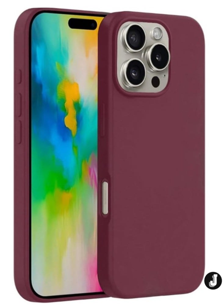 JAJEEK "NEW Liquid Silicone Case for iPhone 16 Pro - Ultra Slim, Soft Anti-Scratch Microfiber Lining & Drop Protection" - Image 1