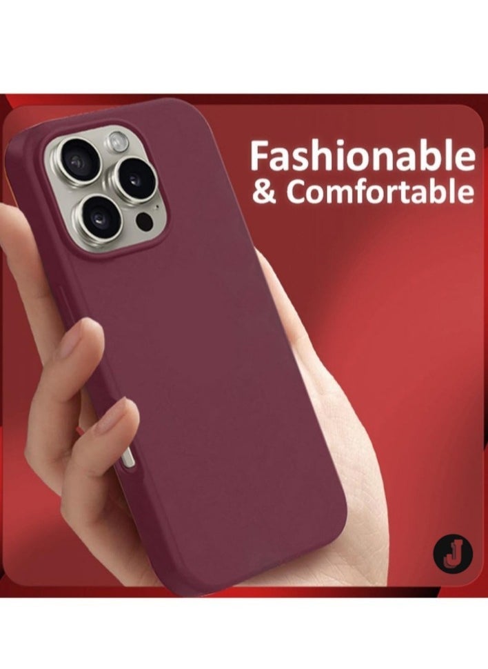 JAJEEK "NEW Liquid Silicone Case for iPhone 16 Pro - Ultra Slim, Soft Anti-Scratch Microfiber Lining & Drop Protection" - Image 4