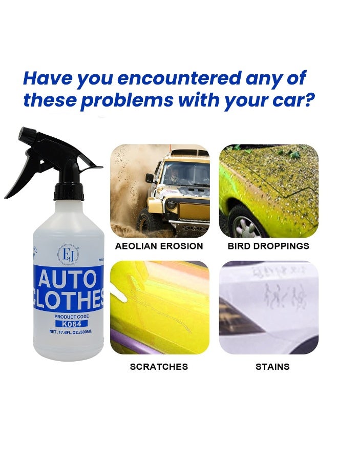 FAJ Auto Clothes K064 Car Scratch Remover & Paint Restorer Spray – 500ml Hydrophobic Coating, Shine Enhancer, Stain & Oxidation Cleaner for All Vehicles - Image 4