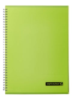 Maruman Sept Couleur A4 Size Spiral Notebook Green Cover  - Image 1