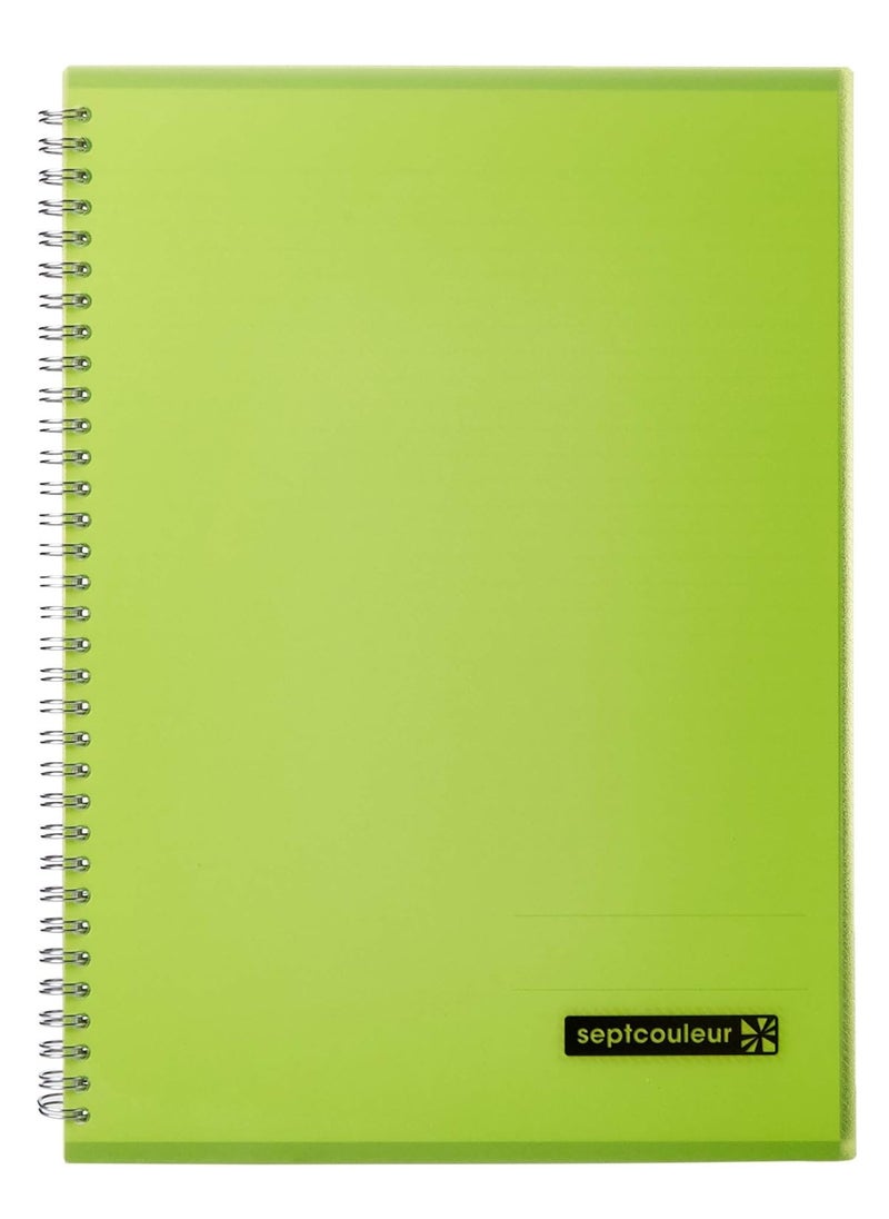 Maruman Sept Couleur - A4 Size Spiral Notebook Green Cover - Image 1