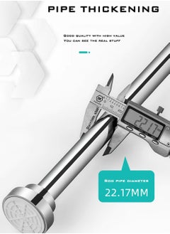 Generic Shower Curtain Rod Tension Adjustable Curtain Rod–Rustproof 304 Stainless Steel Curtain Rod, Upgraded Anti-Slip Telescopic Spring Tension Curtain Rod, No Drilling Extendable Pole  - Image 4