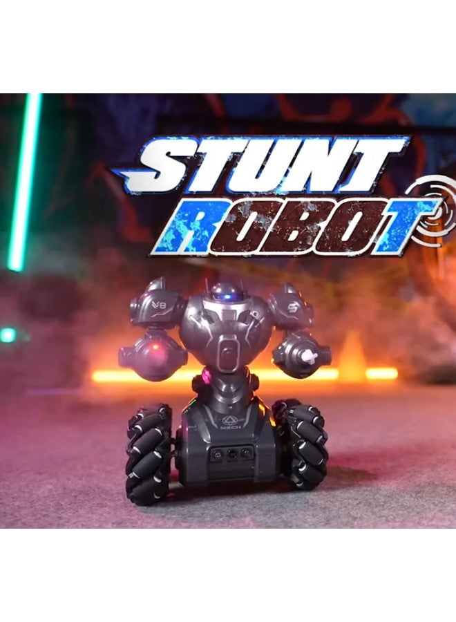 IndusBay® Remote Control Gasture Sensing Shooting Stunt Robot RC Control Multi-Functional All Terrain Robot Educational Toy Gift for Boys Girls, Black - Image 3