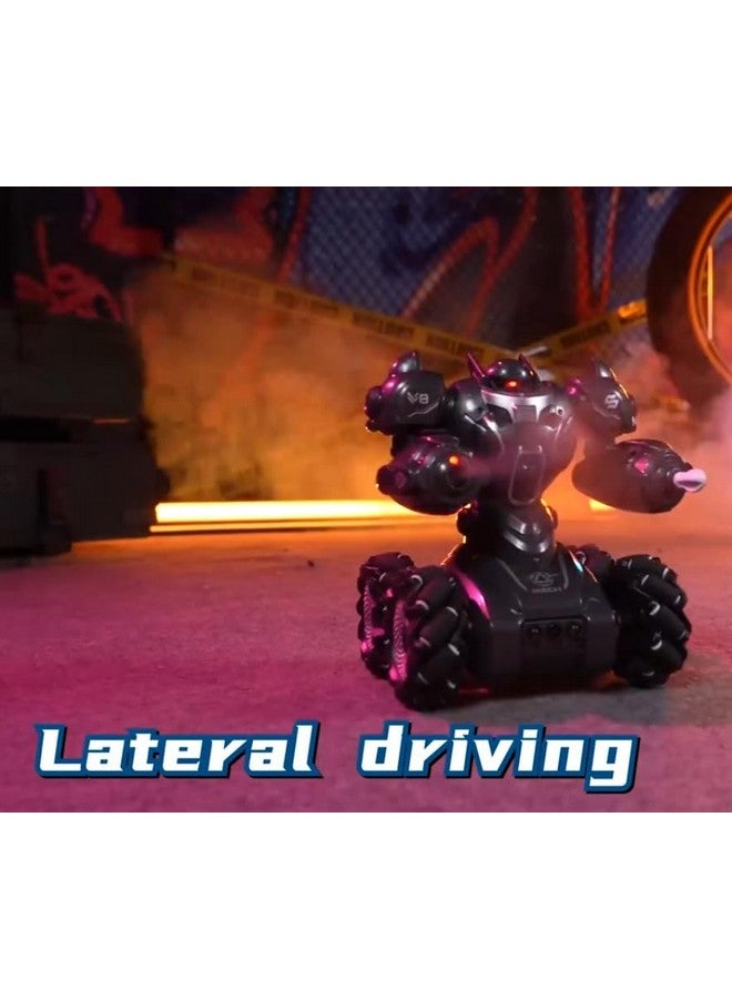 IndusBay® Remote Control Gasture Sensing Shooting Stunt Robot RC Control Multi-Functional All Terrain Robot Educational Toy Gift for Boys Girls, Black - Image 4