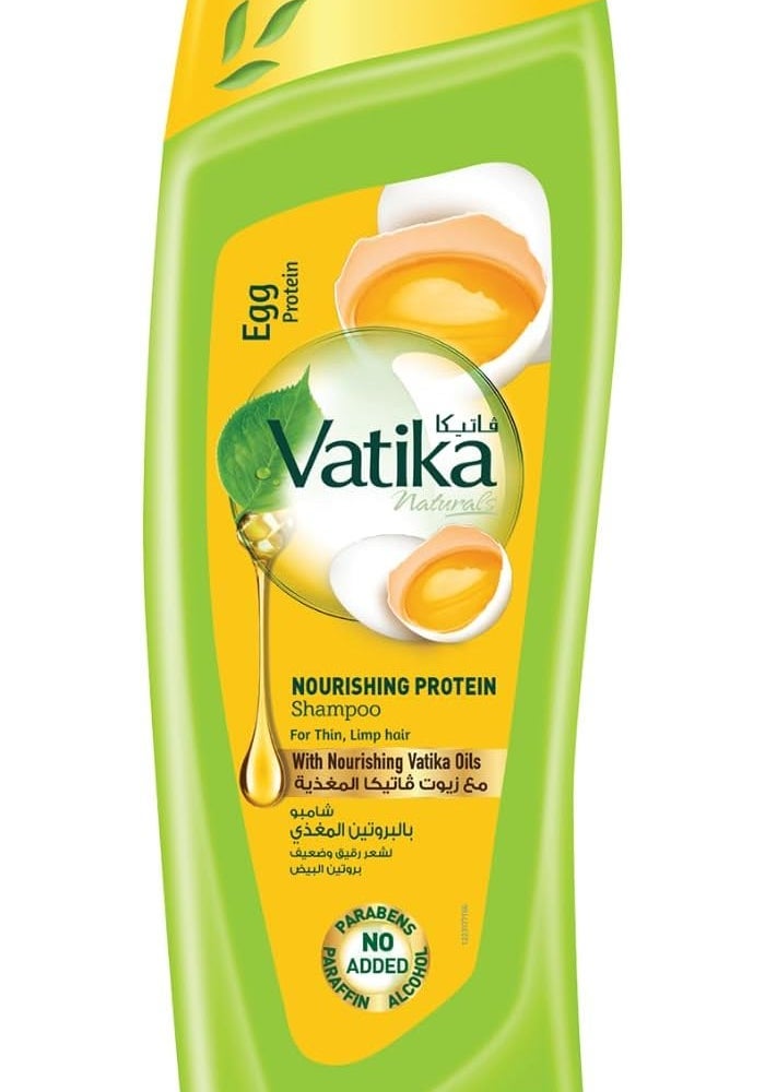 Vatika Naturals Egg Protein Shampoo 200ml | Nourishing Protein Shampoo for Thin and Limp Hair - Image 1