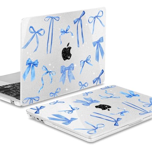 May Chen Case for MacBook Air 13/13.6 inch M5 A3449 M4 A3240 M3 A3113 M2 A2681, 2026 2025 2024-2022, Plastic Hard Shell with Keyboard Cover & Screec Protector, Watercolor Bows - Image 4