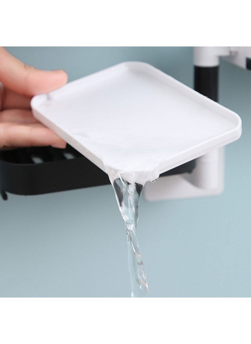 Buffer - Multiple Soap Holder Corner Shelf Functional Bathroom Soap Dish - Image 1
