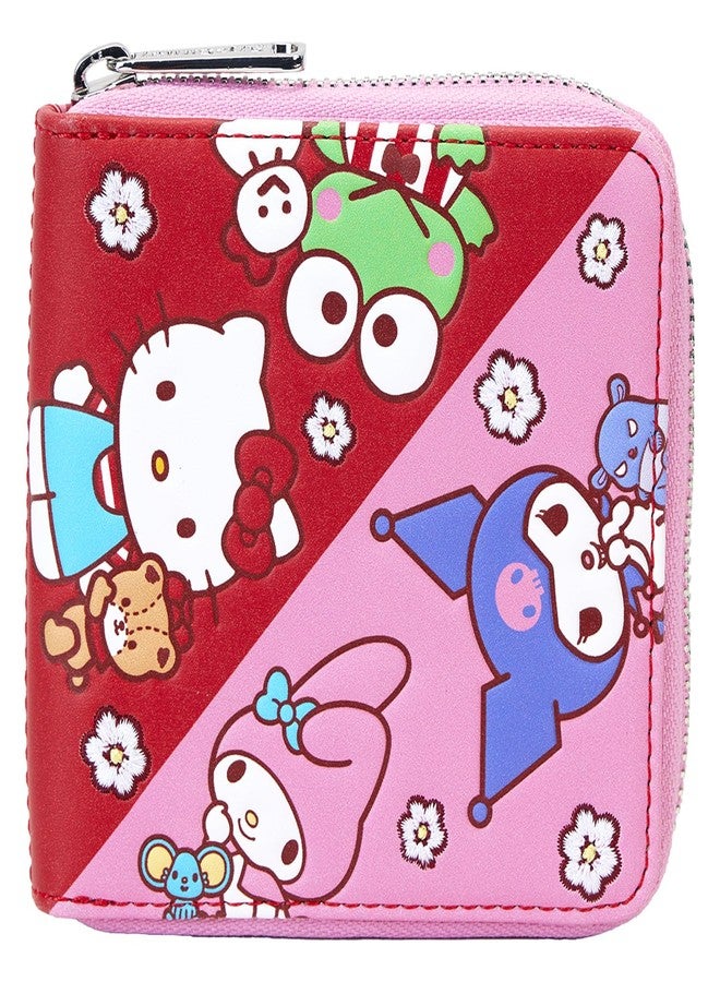 Loungefly Sanrio Hello Kitty & Friends Color Block Zip Around Wallet - Image 1