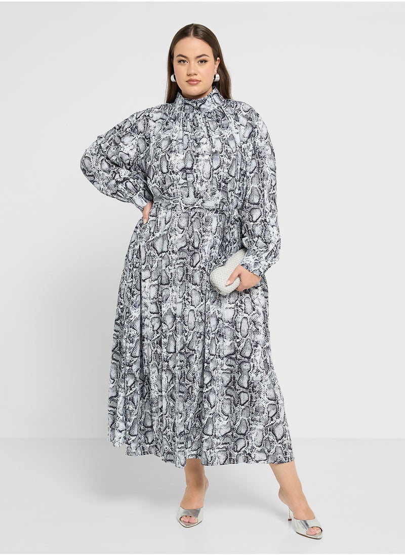 Ella Plus فستان مطبوع  - Image 1