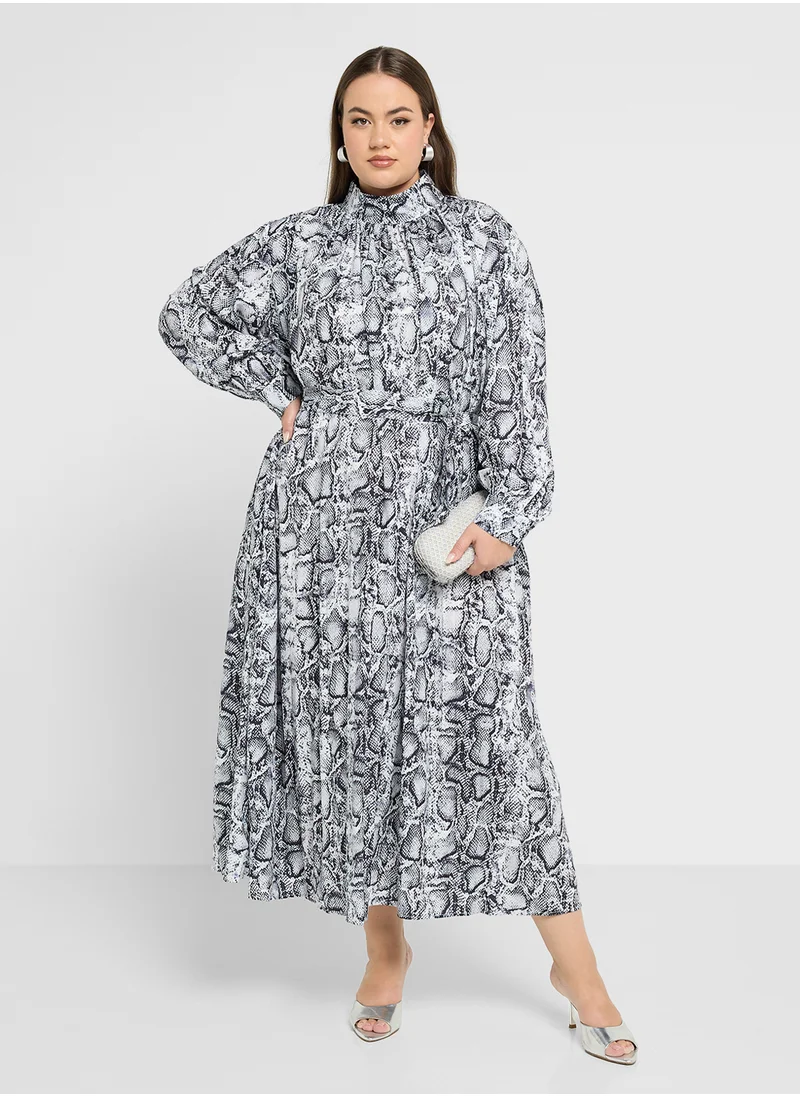 Ella Plus Printed Dress