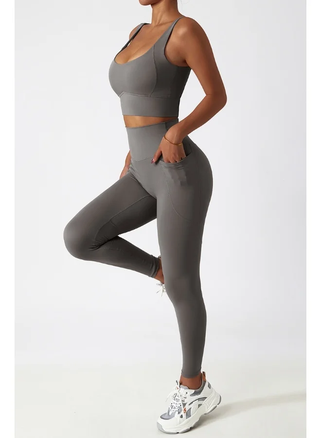 كون.يوغا Womens U Back Sports Bra - Padded Low Impact Workout Yoga Bra with Removable Built in Bra