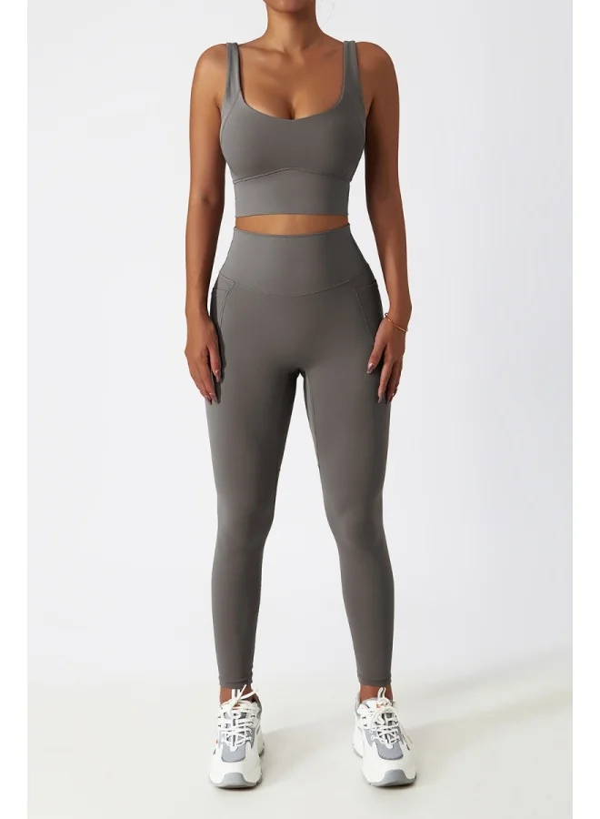 كون.يوغا Womens U Back Sports Bra - Padded Low Impact Workout Yoga Bra with Removable Built in Bra