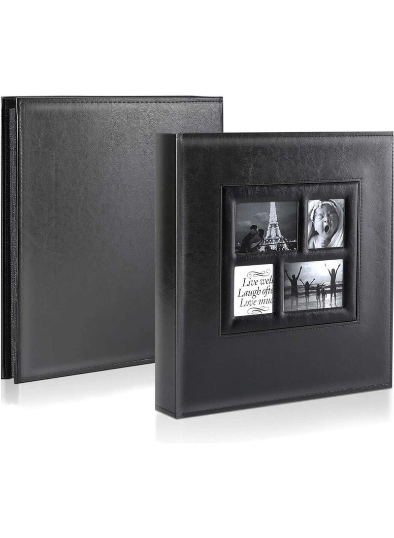 Bukela Photo Album,600 Photos Large Capacity Leather Cover,Picture Albums with 600 Pockets for Family Wedding Anniversary Baby,Easy to Clean (Black) - Image 5
