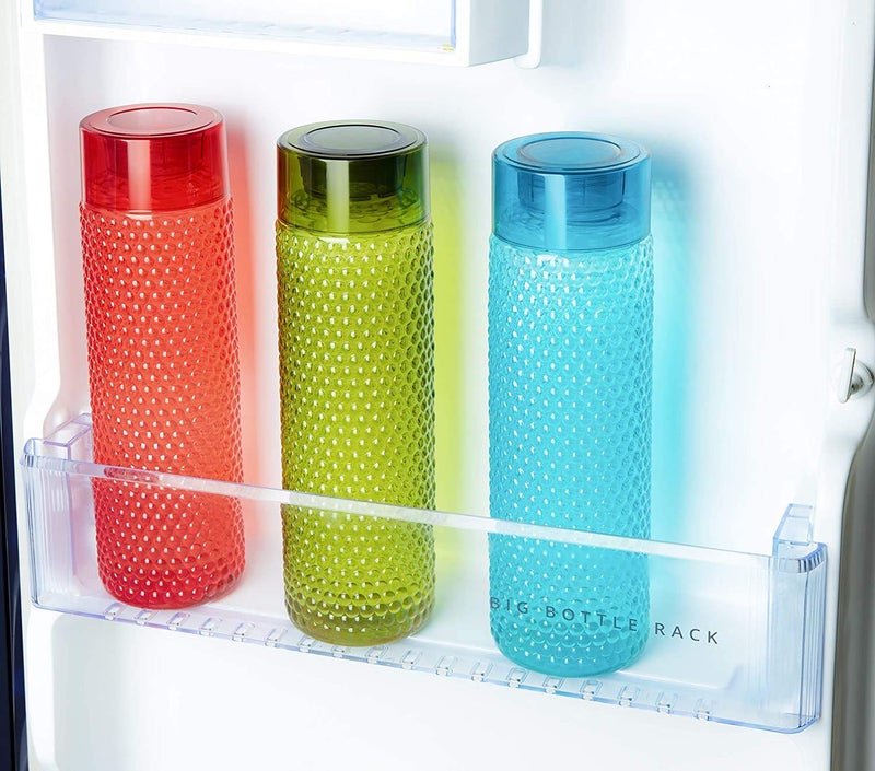 REGOLITH ENTERPRISES Unbreakable Multicolor Water Bottles Bubble Shape Designer Bottle 1000ml for Fridge School College Office Use Set of 6 - Image 4