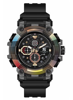 T5 T5 Mens Chronograph Silicone Strap Watch H4011G-J  - Image 1
