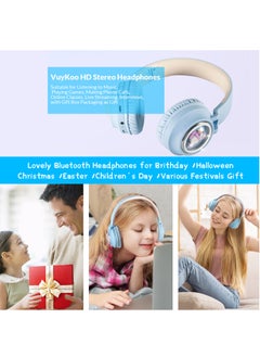 Bluetooth Headphones for Girls/Boys, HiFi Stereo Wireless Headphones with Built-in HD Microphone (Blue) - pzsku/ZAD2622DB67259B32855BZ/45/_/1700633397/70a425a7-f07d-4c5e-8188-bf2f17ca945a