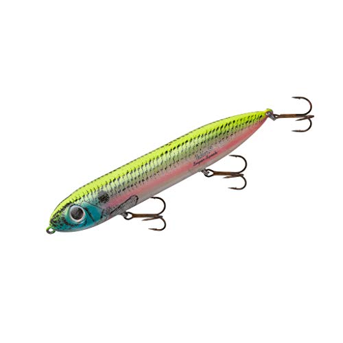 Heddon Super Spook Topwater Fishing Lure for Saltwater and Freshwater, Okie Shad, Super Spook (7/8 oz) - Image 4