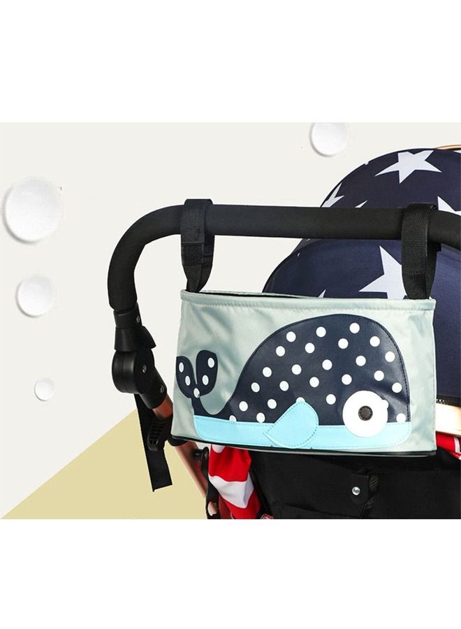 Baby Stroller Storage Bag Accessories Diapers Organizer Whale - Image 4