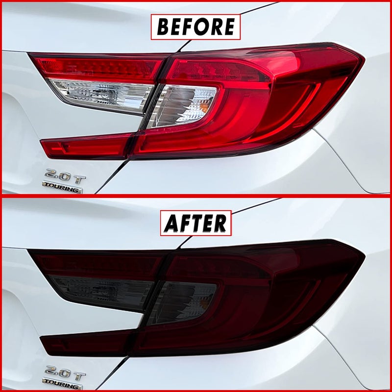 SlickMod PreCut Vinyl Smoke Tint for 20182022 Honda Accord Tail Light Reflector 1 Full Taillight 20 Dark Smoke