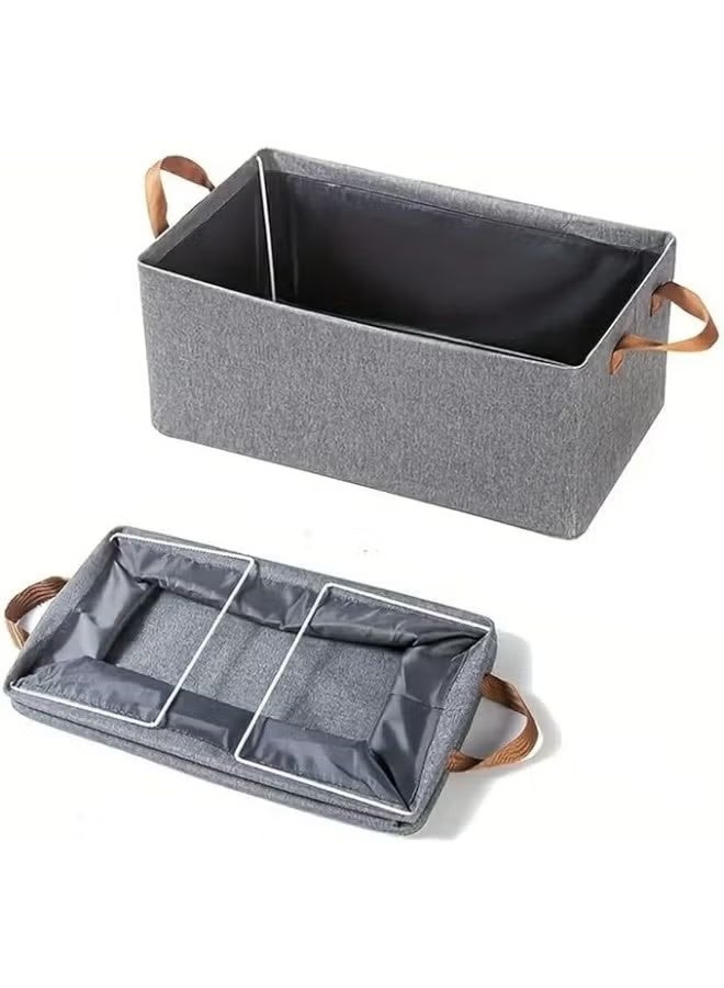 (4 pieces) Oxford storage box for organizing clothes, towels, bedding, children's toys and school supplies, foldable, size 47*28*20 cm (color may vary)