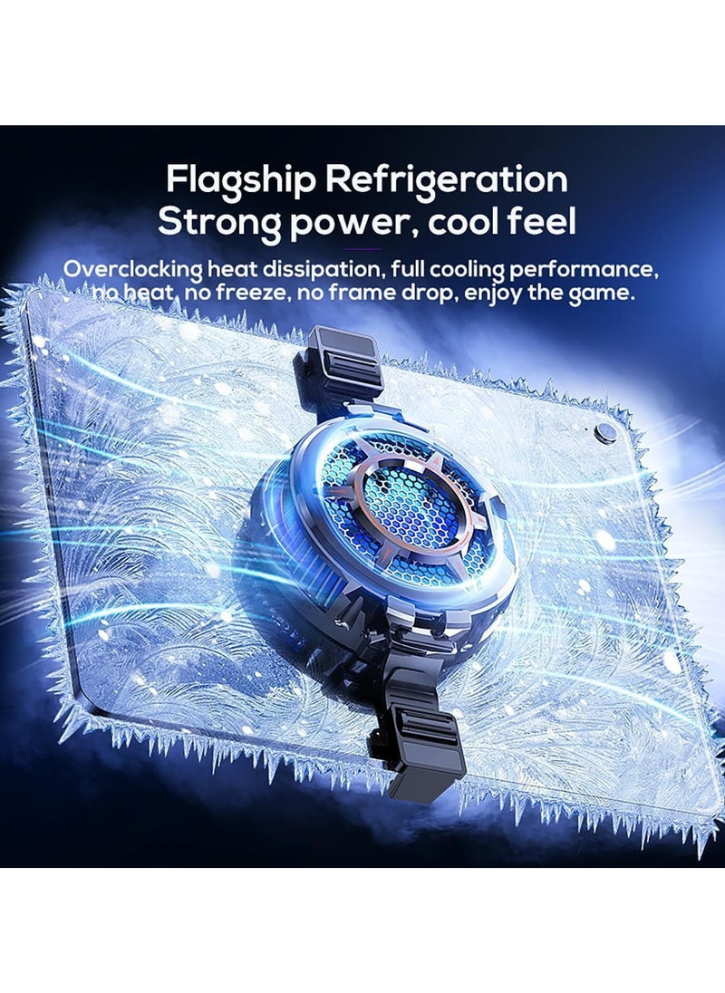 Memo Tablet Cooler  iPad Cooler with Temperature Display, TEC Semiconductor Radiator  3 Gear Cooling Adjustment, Compatible Mag-safe Magnetic Tablet Cooler for iPad/Surface Pro/Samsung Tab/Steam Deck