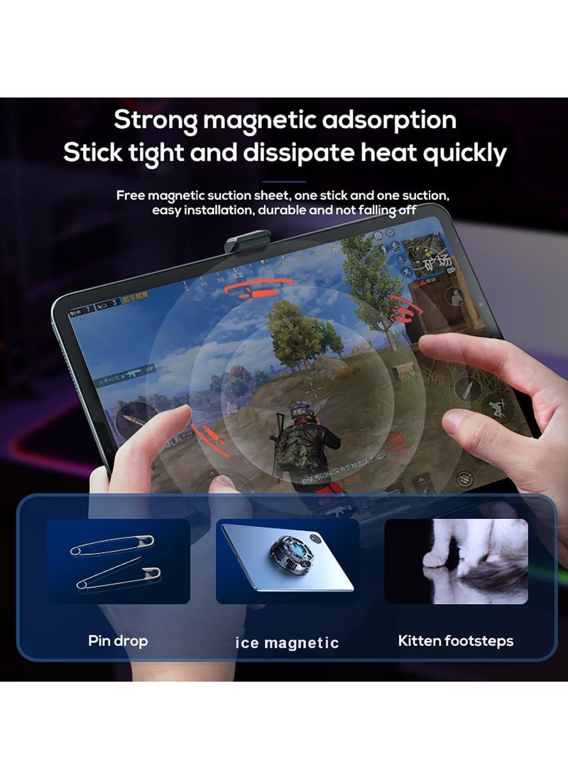 Memo Tablet Cooler  iPad Cooler with Temperature Display, TEC Semiconductor Radiator  3 Gear Cooling Adjustment, Compatible Mag-safe Magnetic Tablet Cooler for iPad/Surface Pro/Samsung Tab/Steam Deck