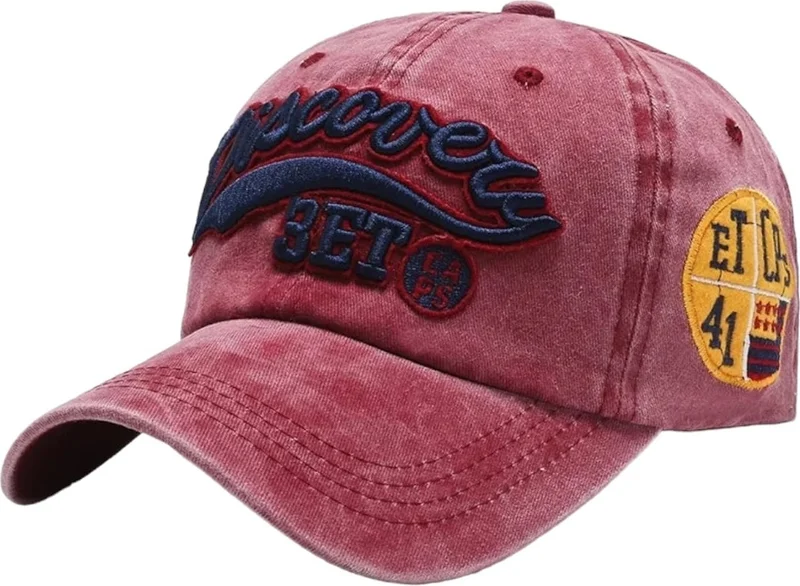 تيزجيلسين Unisex Cotton Discovery Vintage Cap Hat