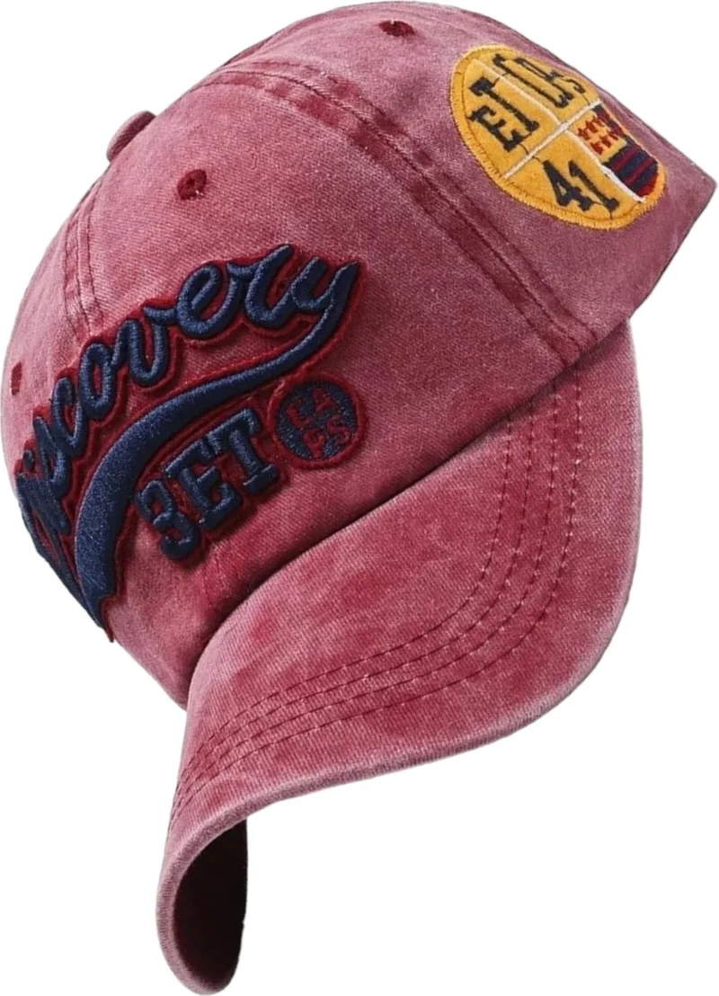 تيزجيلسين Unisex Cotton Discovery Vintage Cap Hat