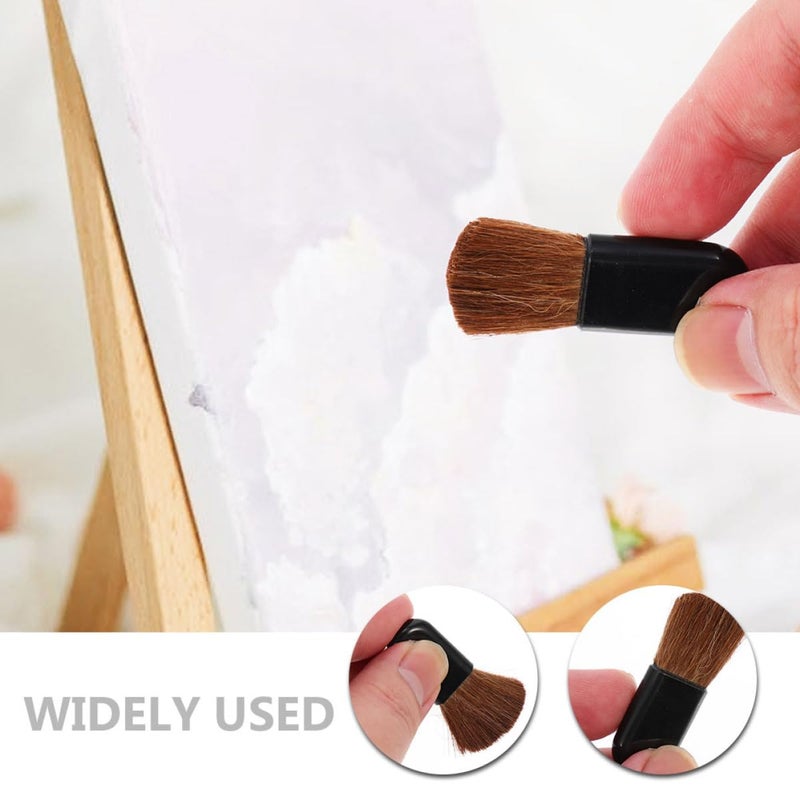 OSALADI 30pcs Portable Oval Black Handle Premium Bristle Makeup Brushes Blush and Powder Foundation Face Brushes for Travel and Daily Use - Image 4