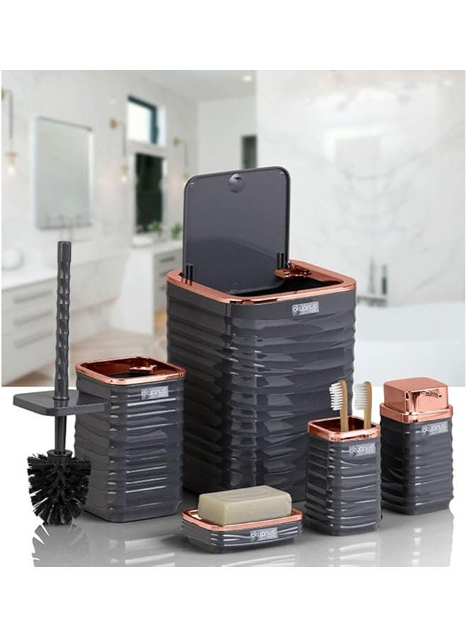 فري هوم طقم حمام 5 قطع لونا مربع - Image 2