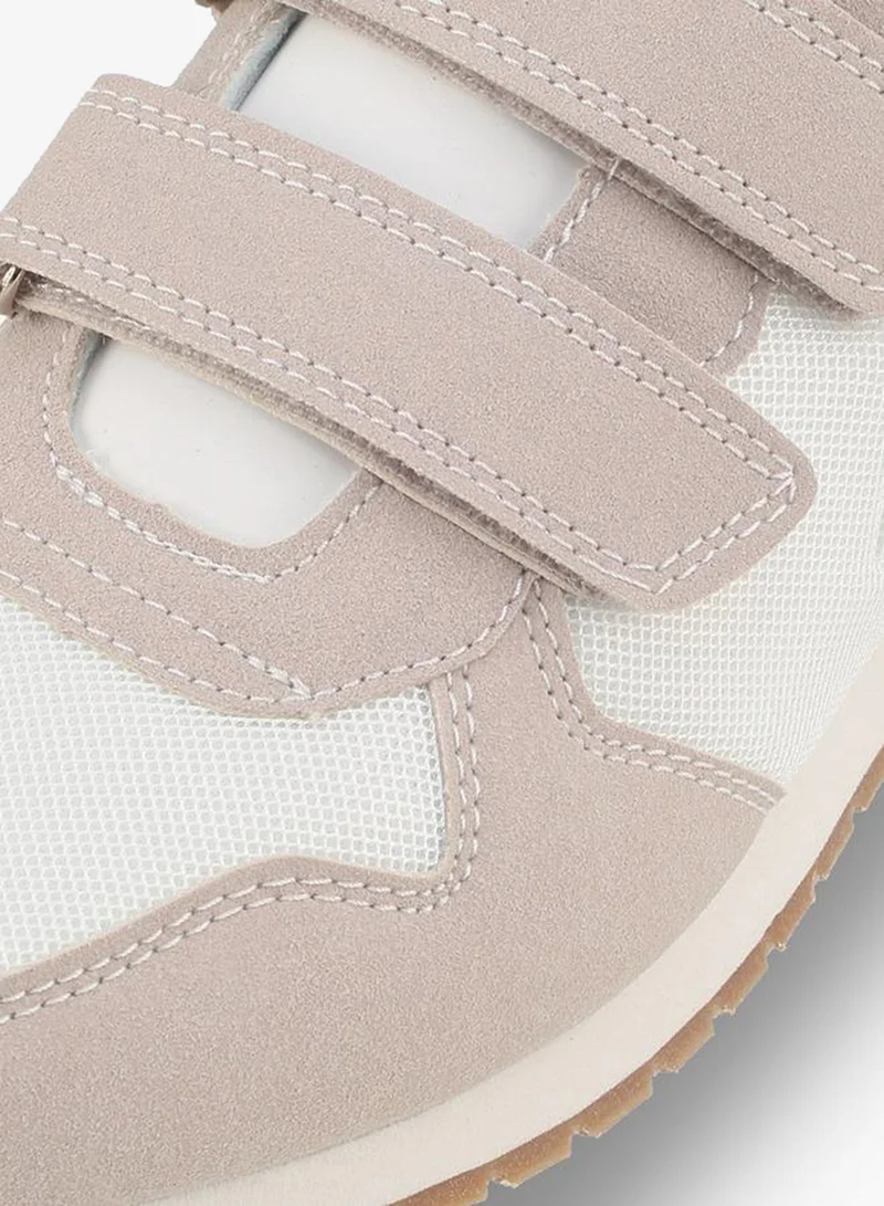 Oaklan By Shoexpress BEIGE Girls Hook & Loop Ankle Sneakers for Women | Best Price UAE