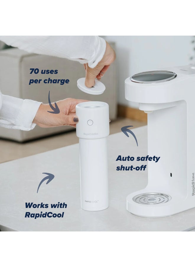 Nuby Rapid Sterilise, Portable Baby Feeding Steriliser for Bottles, Teats and Accessories, Fast Sterilisation System, White - Image 4