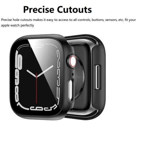 Rontion 6 Pack Hard PC Case with Tempered Glass Screen Protector 40mm for Apple Watch SE 3/SE (2nd) Series 6/SE/5/4, Ultra-Thin Scratch Resistant Protective Bumper Cover for iWatch 40mm Accessories - Image 4