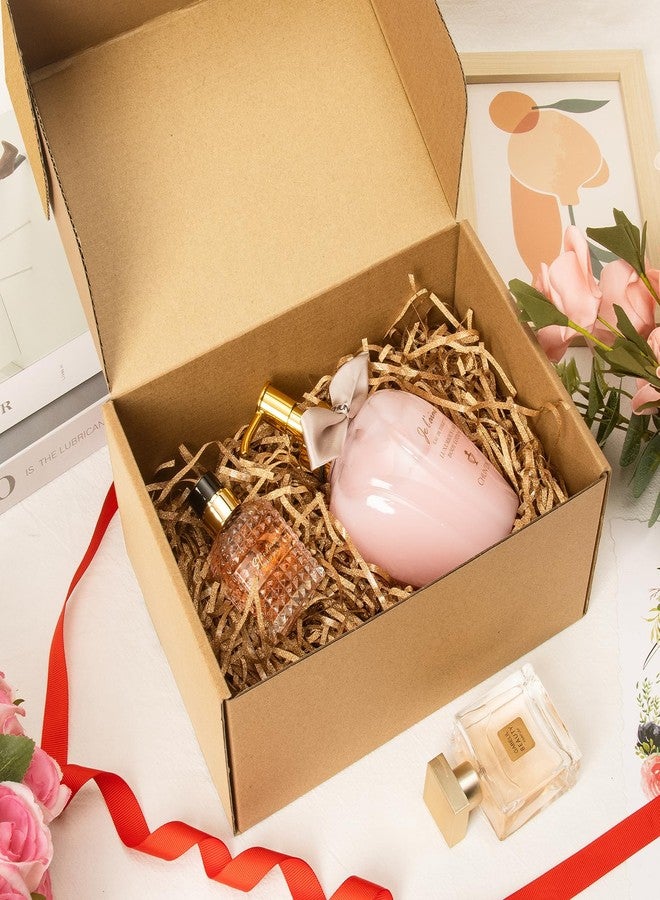 CHARMGIFTBOX صناديق شحن، 9×6×4 بوصة، مجموعة من 25 صندوقًا، صناديق كرتونية بنية متينة متوسطة الحجم، مناسبة لتغليف الهدايا والمشاريع الصغيرة - Image 5