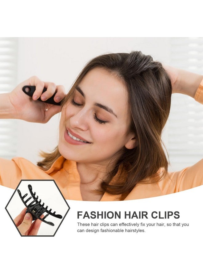 FOMIYES Hair Claw Clips: Large 3.93inch No Slip Matte Clip for Women - 4Pcs Black Hair Clip for Thin Fine Thick Hair - Image 3