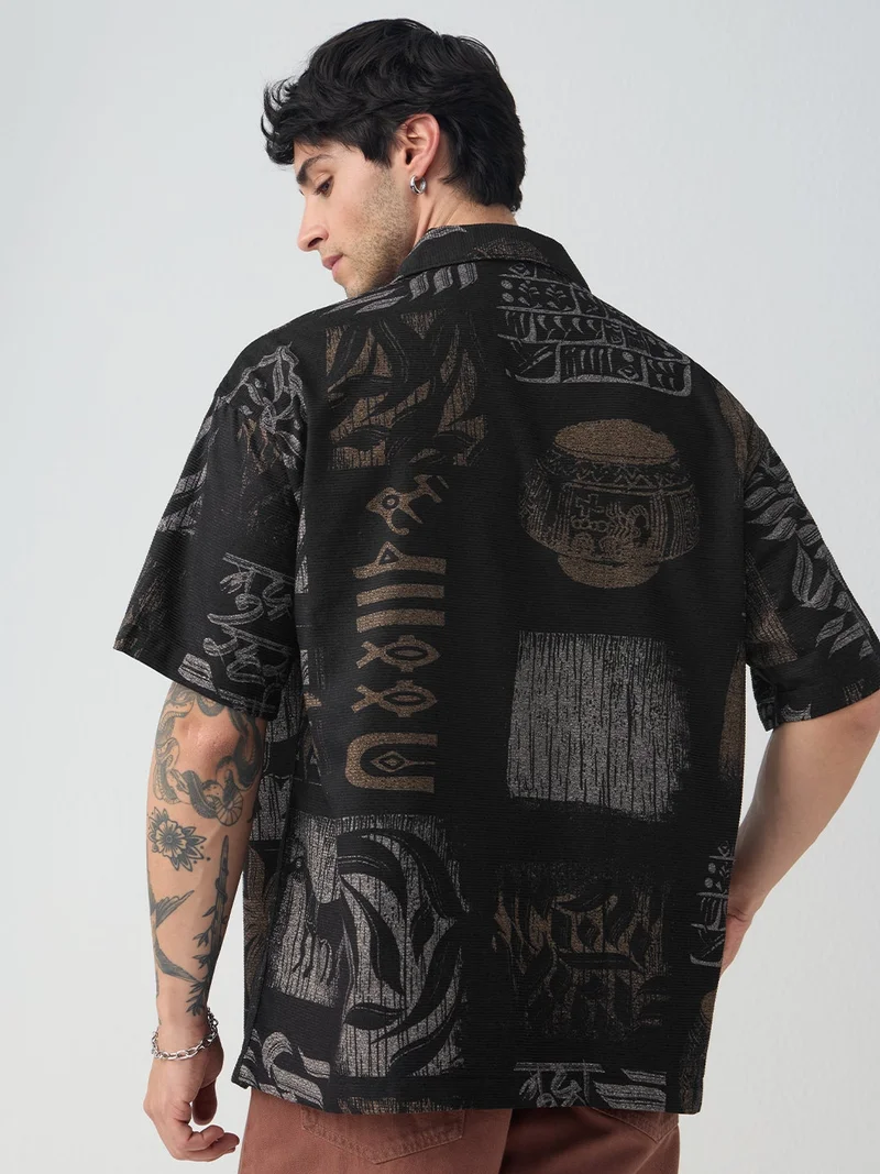 The Souled Store  Oversized Shirt: Echoes of Harappa  | Best Price UAE