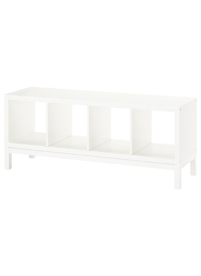 Zaboon - Shelving Unit With Underframe, White/White, 147X59 Cm - Image 1