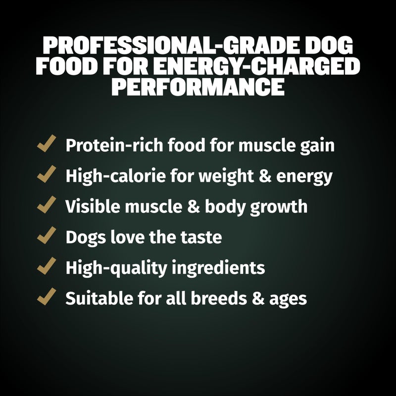 Bully Max Pro 2X High Calorie & High Protein Dry Dog Food for Puppy & Adult Dogs - Healthy Weight Gain & Muscle Building for Small & Large Breeds - Slow-Cooked, 600 Calories/Cup, Chicken Flavor, 4lb. - Image 5