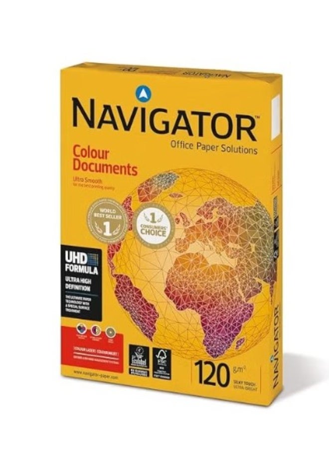 NAVIGATOR Nuco Colour Documents - A4 Colour Printer Paper, White, 120GSM, 250 Sheets - Image 3