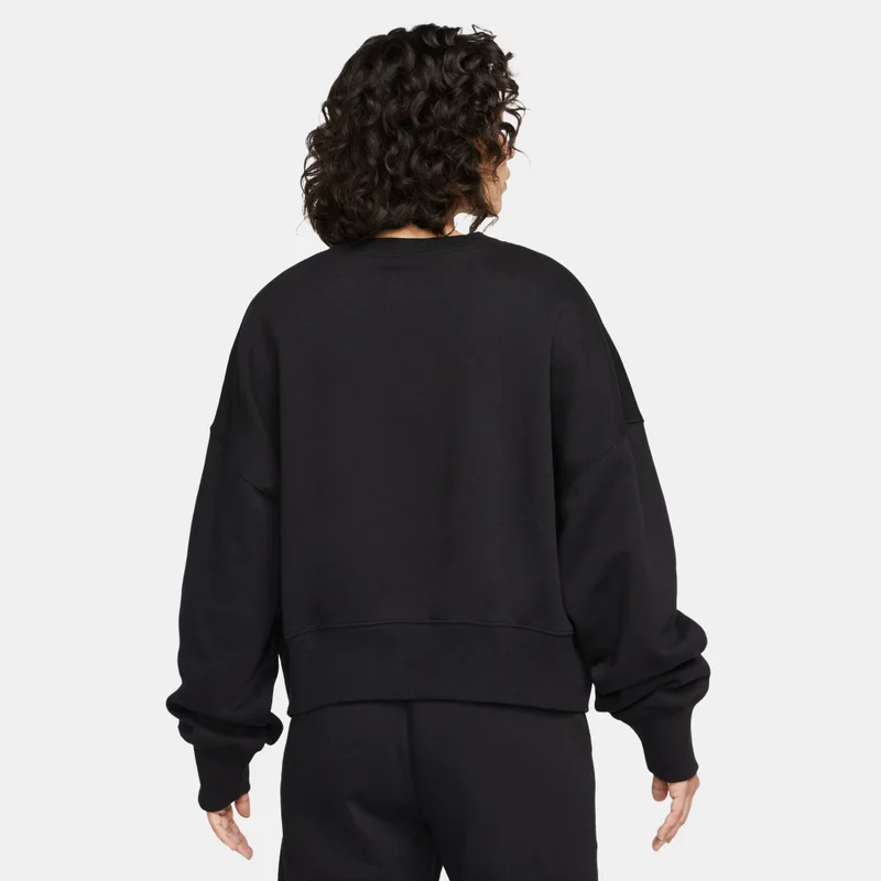 Nike Black Women's Sportswear Phoenix Fleece Sweatshirt for Women | Best Price UAE